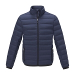 Men’s down jacket in polyester, 164 g/m², Elevate Life navy-blue colour