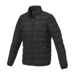 Women’s down jacket in polyester, 164 g/m², Elevate Life black colour