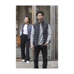 Men’s down gilet in polyester, 164 g/m², Elevate Life navy-blue colour