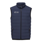 Men’s down gilet in polyester, 164 g/m², Elevate Life navy-blue colour