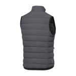 Women’s down vest in polyester, 164 g/m², Elevate Life dark grey colour