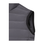 Women’s down vest in polyester, 164 g/m², Elevate Life dark grey colour