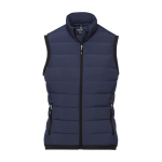 Women’s down vest in polyester, 164 g/m², Elevate Life navy-blue colour