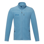 Men’s recycled polyester fleece jacket, 174 g/m², Elevate NXT blue colour