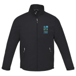 Men’s nylon 320T and polyester jacket, 60 g/m², Elevate Life black colour