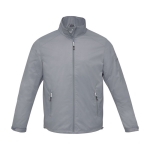 Men’s nylon 320T and polyester jacket, 60 g/m², Elevate Life grey colour