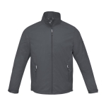 Men’s nylon 320T and polyester jacket, 60 g/m², Elevate Life dark grey colour