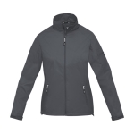 Women’s nylon 320T and polyester jacket, 60 g/m², Elevate Life dark grey colour