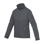 Women’s nylon 320T and polyester jacket, 60 g/m², Elevate Life dark grey colour