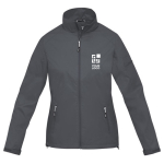 Women’s nylon 320T and polyester jacket, 60 g/m², Elevate Life dark grey colour