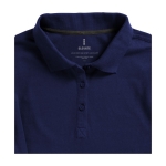 Women’s long-sleeve cotton polo shirt, 200 g/m², Elevate Life ultramarine blue colour