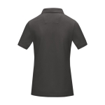 Women’s piqué organic cotton GOTS polo shirt, 180 g/m², Elevate NXT dark grey colour