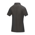 Women’s piqué organic cotton GOTS polo shirt, 180 g/m², Elevate NXT dark grey colour