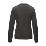 Women’s organic cotton GOTS crew neck sweater, 280 g/m², Elevate NXT dark grey colour