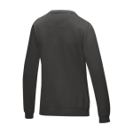 Women’s organic cotton GOTS crew neck sweater, 280 g/m², Elevate NXT dark grey colour