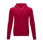 Men’s cotton hoodie, 240 g/m², Elevate Essentials red colour