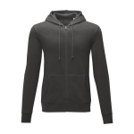 Men’s cotton hoodie, 240 g/m², Elevate Essentials dark grey colour