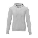 Men’s cotton hoodie, 240 g/m², Elevate Essentials light grey colour