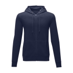 Men’s cotton hoodie, 240 g/m², Elevate Essentials navy-blue colour