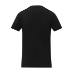 Women’s logo V-neck cotton t-shirt, 160 g/m², Elevate Life black colour