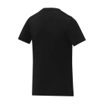 Women’s logo V-neck cotton t-shirt, 160 g/m², Elevate Life black colour