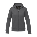 Women’s sports polyester jacket, 245 g/m², Elevate Life dark grey colour