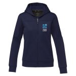 Women’s sports polyester jacket, 245 g/m², Elevate Life navy-blue colour