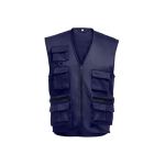 Polyester and cotton gilet, 200 g/m2, THC PIXEL navy-blue colour first view