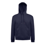 Unisex cotton and polyester sweatshirt, 280 g/m2 navy-blue colour fourth view