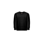 Children's polyester sweatshirt, 300 g/m2 black colour first view