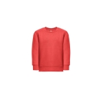 Children's polyester sweatshirt, 300 g/m2 red colour first view