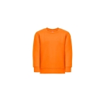 Children's polyester sweatshirt, 300 g/m2 orange colour first view