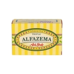 Perfumed vegetable soap with a soft texture, 150g yellow colour