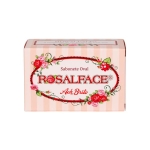 Perfumed vegetable soap with a soft texture, 150g pink colour