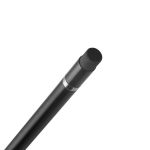 Recycled aluminium pen with inkless eraser black colour third view