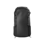 Waterproof 600D RPET PC backpack, padded, 14” black colour first view