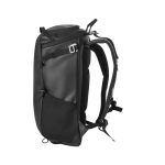 Waterproof 600D RPET PC backpack, padded, 14” black colour third view