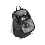 Waterproof 600D RPET PC backpack, padded, 14” black colour fifth view