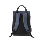 Padded thermal backpack made of RPET with straps, 16L blue colour second view