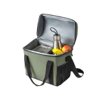 Robust thermal bag made of RPET with main compartment, 11L dark green colour sixth view