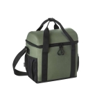 Robust thermal bag made of RPET with main compartment, 11L dark green colour