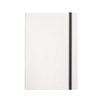 Notebook made from recycled milk carton with elastic band, A5 black colour first view