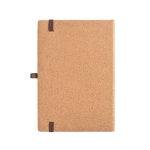 Hardcover bamboo notebook with pen holder, A5 natural colour second view