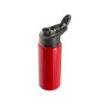 Recycled aluminium sports bottle with flip top, 660ml red colour fourth view