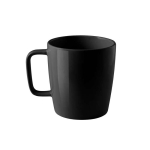 Ceramic mug with glossy finish, 450ml black colour first view