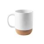 Ceramic mug with glossy finish for sublimation, 450ml white colour first view