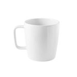 White ceramic mug with handle and glossy finish, 450ml white colour first view