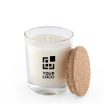 Scented candle in glass jar with cork lid, 180g main view