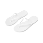 Slippers with sublimation on the sole white colour