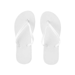 Flip-flops with sublimation on the sole white colour first view